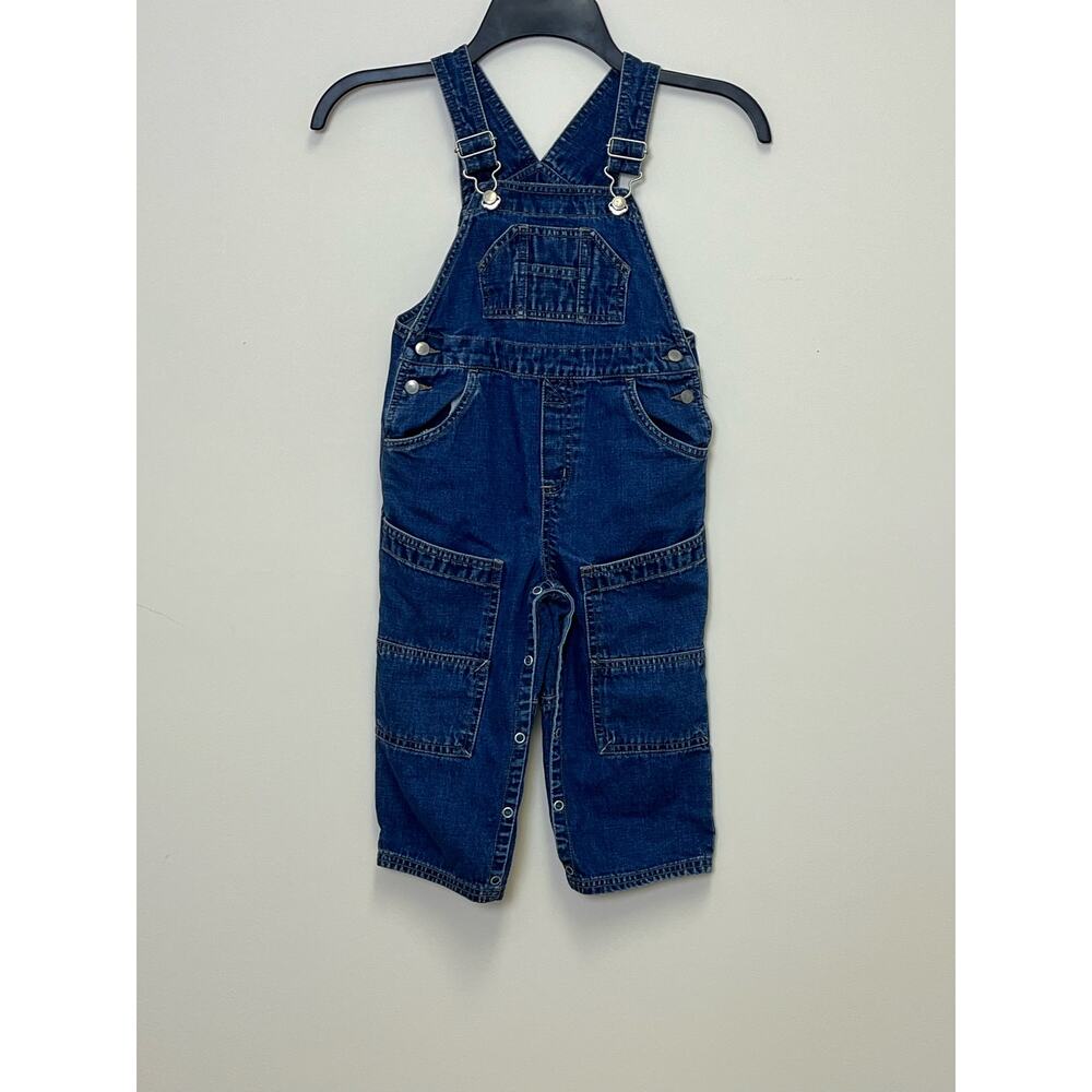 Vintage 1999 Gymboree Blue Jean Overalls Robot 3T